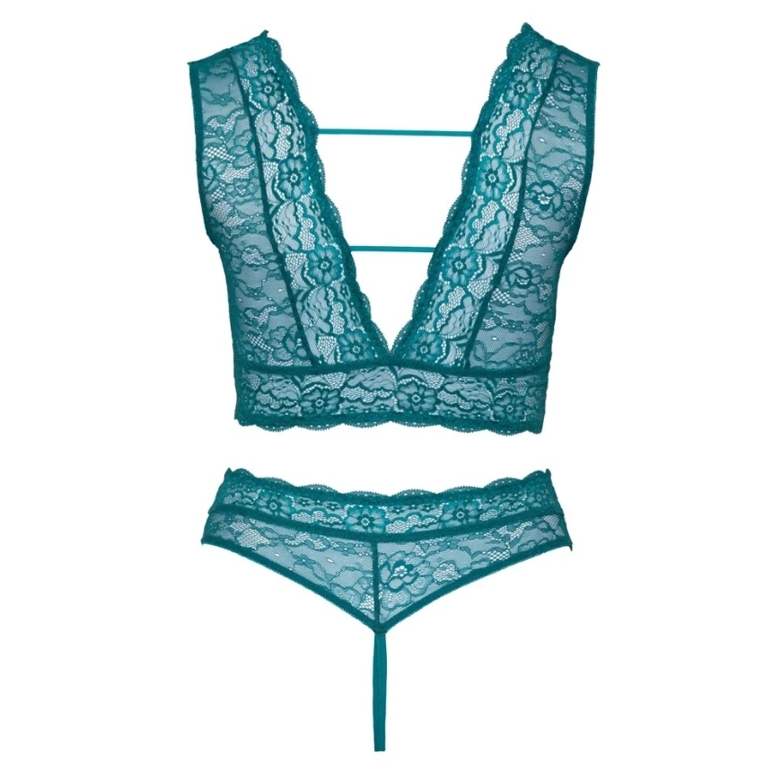 Cottelli Curves Blue Bra Set 4XL – 5
