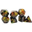 Chessex polümeetriline sügav mets/kuldne 7-kostarite komplekt