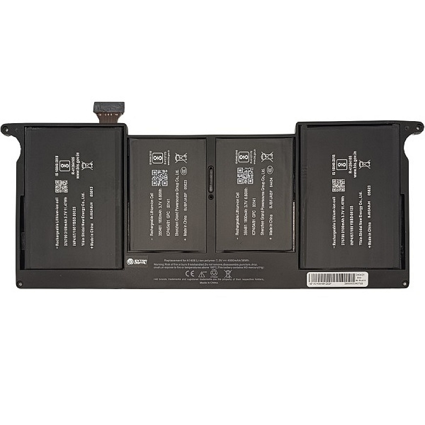Nešiojamo kompiuterio baterija skirta A1406, A1495, 4900mAh, Premium
