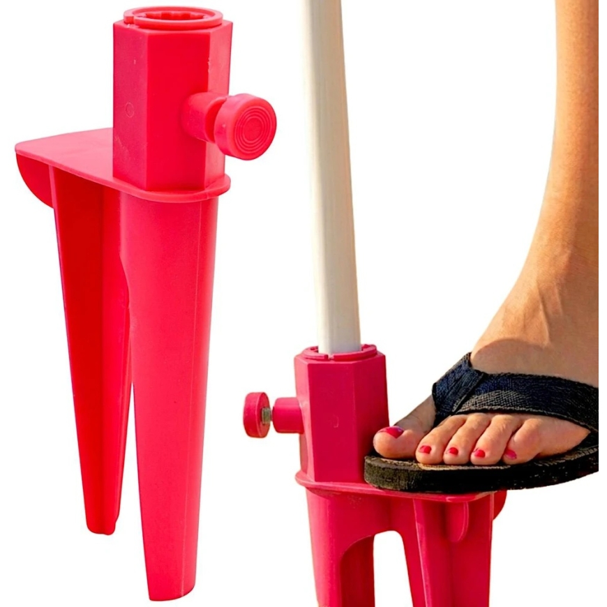 ProGarden Red In-ground Umbrella Base 28 cm – 3
