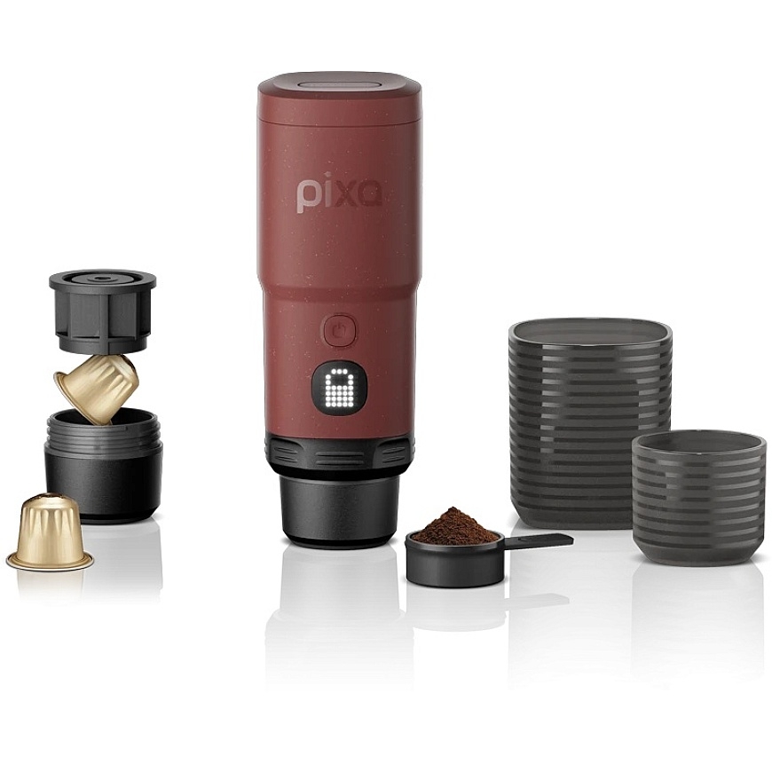 Wacaco Pixapresso pārnēsājamā kafijas automāts, toskānas sarkans – 2