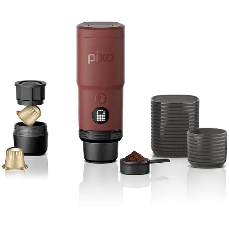 Wacaco Pixapresso pārnēsājamā kafijas automāts, toskānas sarkans – 4