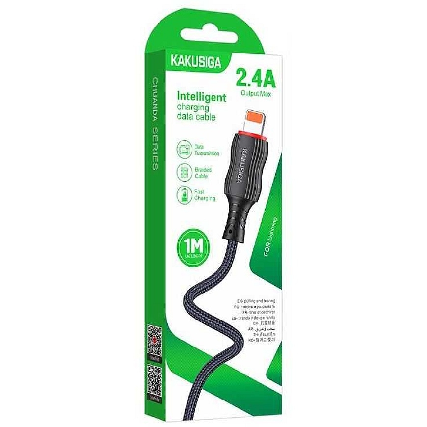 iKaku KSC-807 USB-A į Lightning 1m Juodas – 3