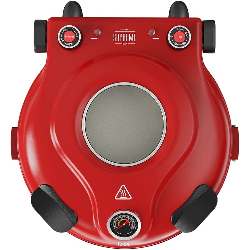 TEESA SUPREME MAX tosteris 1800 W, 400 grādi, divi sildītāji, kaste, sarkans, 35 cm – 4