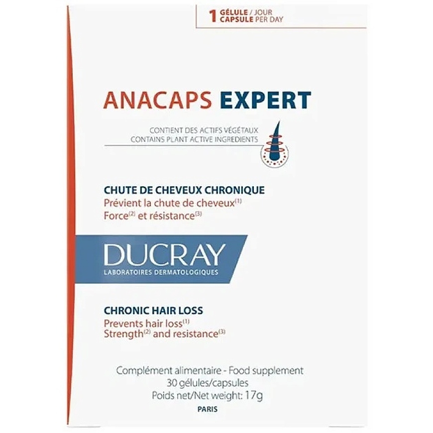 Ducray Anacaps Expert Reactive food supplement against hair loss 30 units – 3