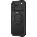 AmazingThing Titan Pro Spin Lens Case for iPhone 18 Pro with Rotating Ring and Lanyard Holder, Compatible with MagSafe – Black