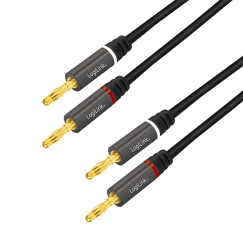 LogiLink CA1211 audiokaabel 5 m 2 x Banana Must