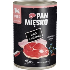 PAN MIĘSKO Пан Мясо Влажный корм для щенков Индейка и Говядина 400г