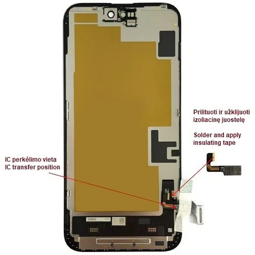 Telefoni ekraanimoodul - HX iPhone 15 Plus LTPO pehme OLED 60 Hz