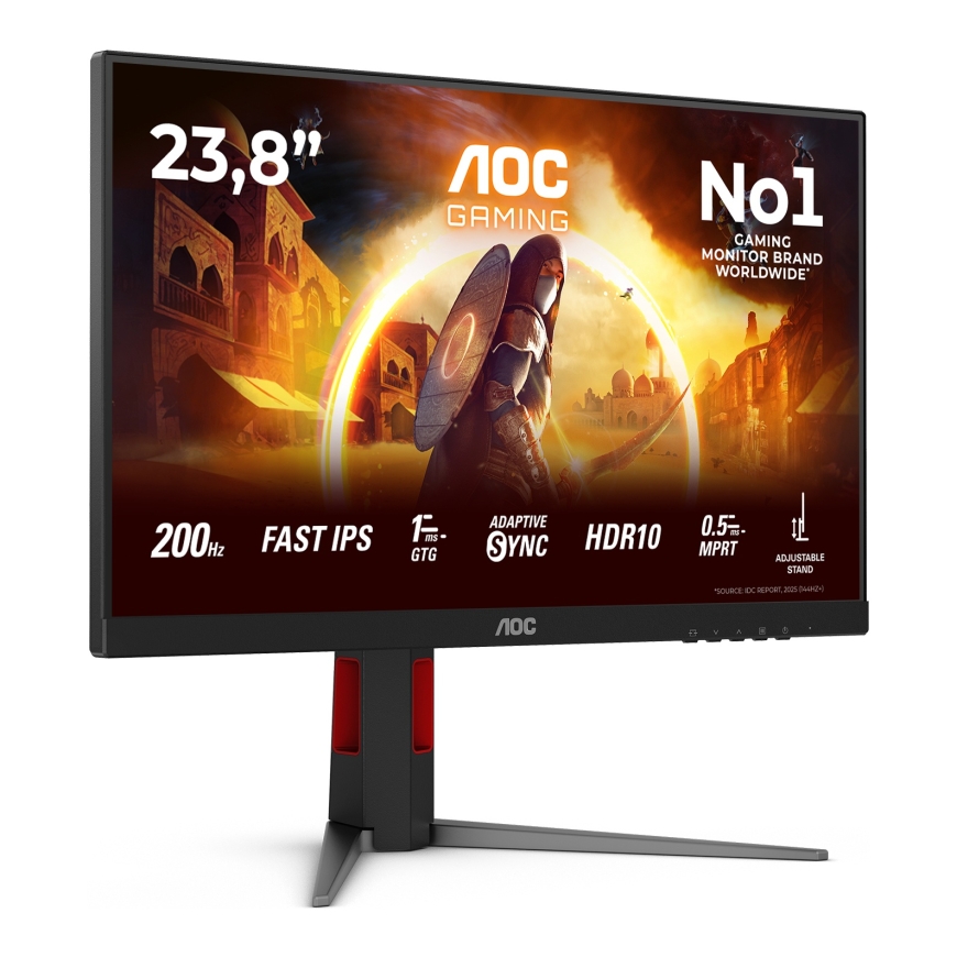 AOC G4 24G4HA tietokoneen litteä näyttö 60,5 cm (23.8") 1920 x 1080 pikseliä Full HD LED Musta, Puna – 2