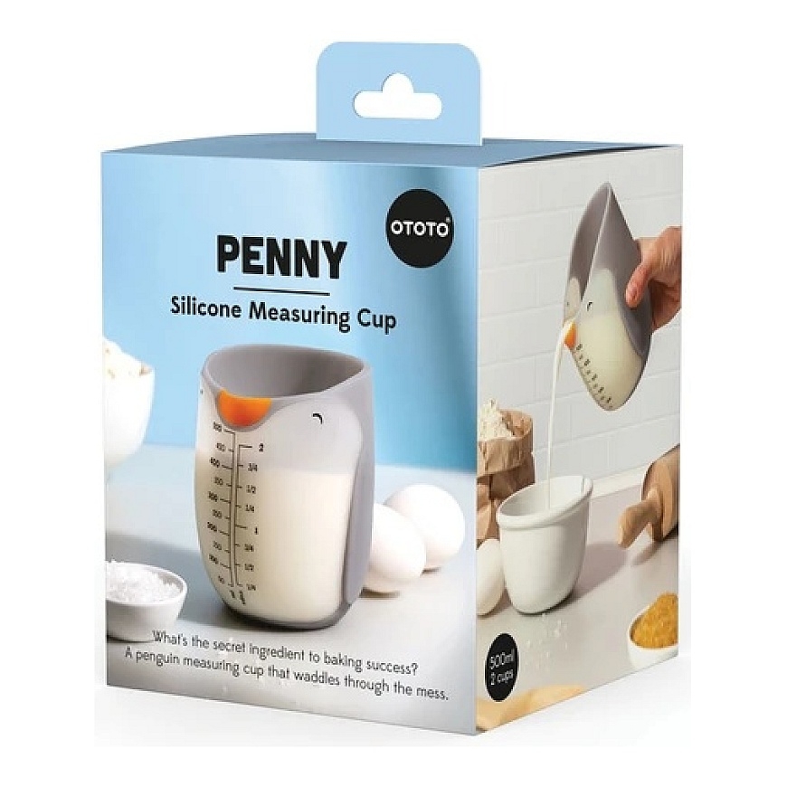 Ototo - silikoonist mõõtekarikas sentiga - oranž – 4