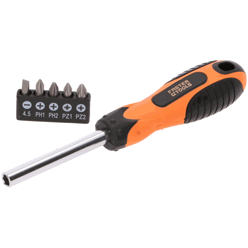 Faster Tools FASTER TOOLS SCREWDRIVER-6 IN 1 SET