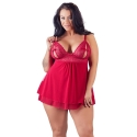Cottelli Curves Babydoll punainen 2XL Cottelli Curves Babydoll punainen 2XL