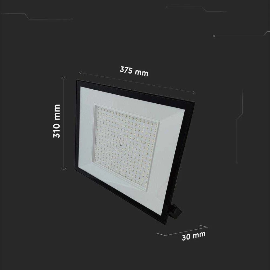 V-tac 200W LED prožektor, must, 4000K – 3