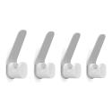 DURASTORE drēbju āķu komplekts, 4 āķi, pelēks DURASTORE drēbju āķu komplekts, 4 āķi, pelēks