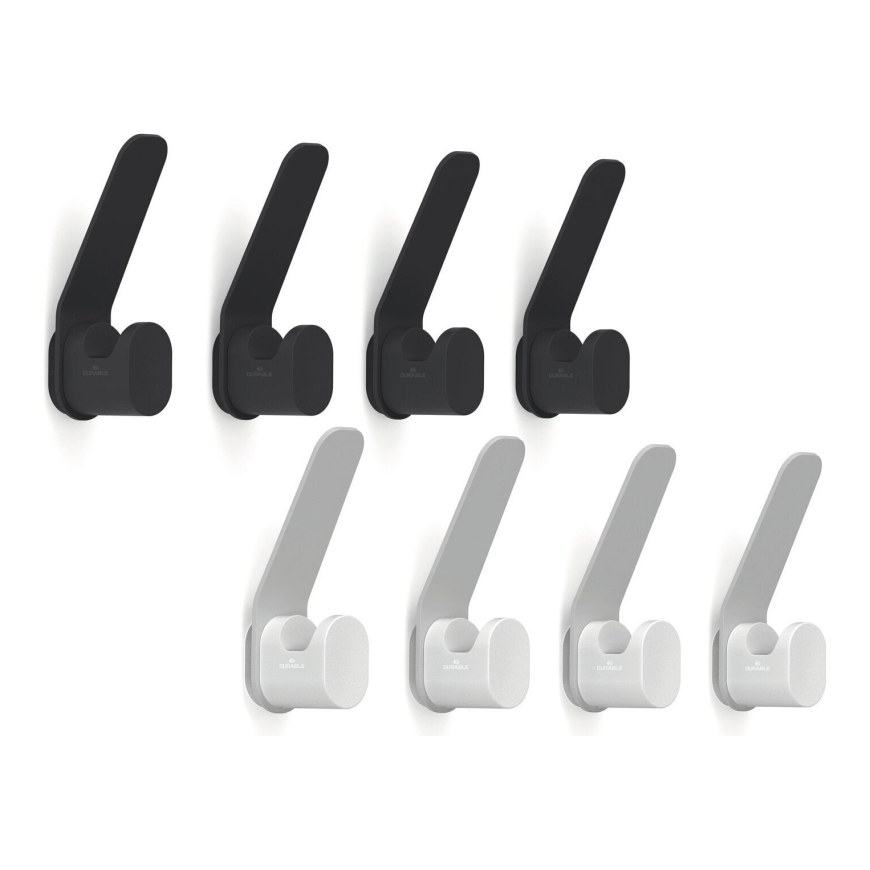 DURASTORE Clothing Hook Set, 4 Hooks, Grey – 3