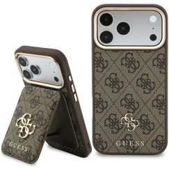 Guess 4G Case with Wallet Magsafe for iPhone 18 Pro Max / 17 Pro Max, brown