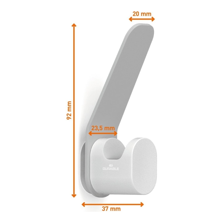 DURASTORE riidekonksude komplekt, 4 konksu, hall. – 4