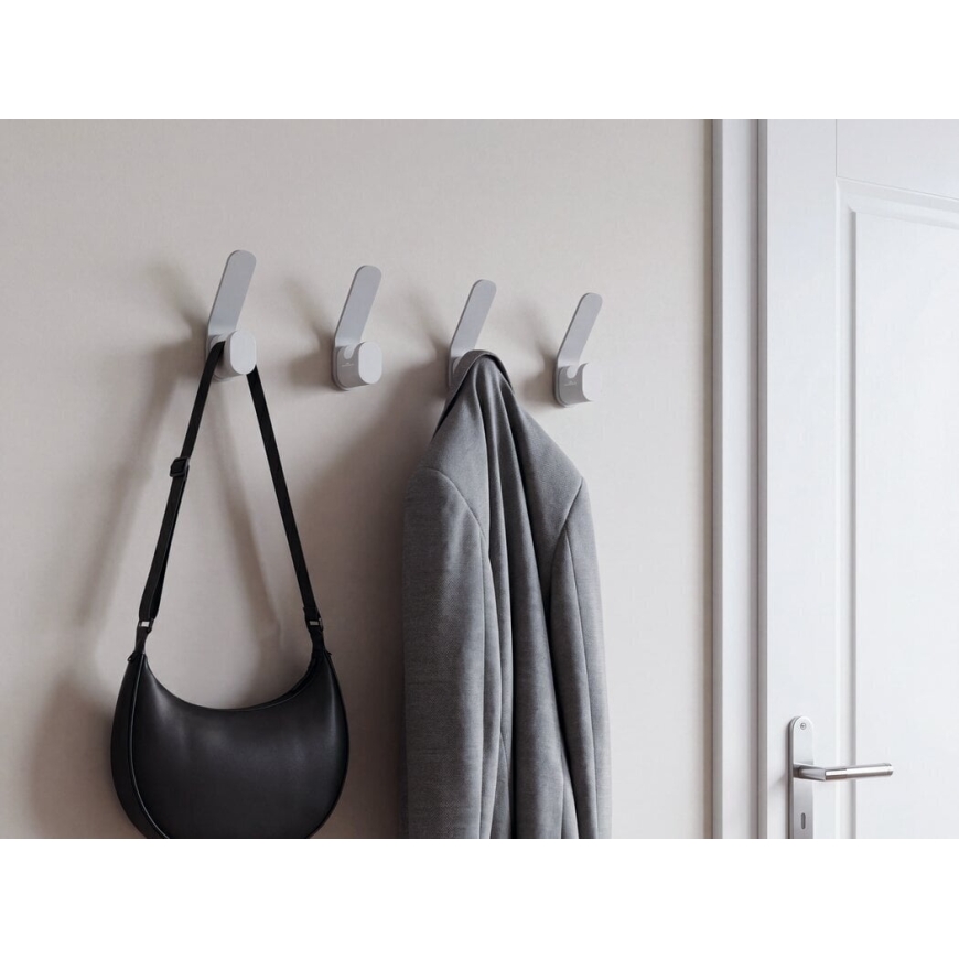 DURASTORE Clothing Hook Set, 4 Hooks, Grey – 5