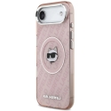 Karl Lagerfeld IML Choupette päälogo MagSafe-kuori iPhone Airille - Vaaleanpunainen Karl Lagerfeld IML Choupette päälogo MagSafe-kuori iPhone Airille - Vaaleanpunainen