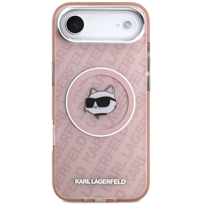Karl Lagerfeld IML Choupette pead logo MagSafe kaitse iPhone Air jaoks - Roosa – 4