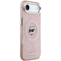 Karl Lagerfeld IML Choupette galvas logotipa MagSafe maciņš iPhone Air - Rozā Karl Lagerfeld IML Choupette galvas logotipa MagSafe maciņš iPhone Air - Rozā