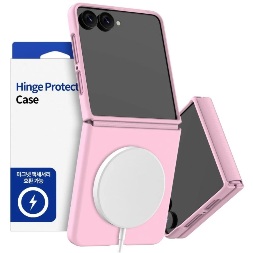 "Araree Aero Flex M MagSafe Qi2" case for "Samsung Galaxy Z Flip8", pink