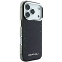Karl Lagerfeld IML Rhinestones Allover Case with Electroplated Logo for iPhone 18 Pro / 17 Pro Black