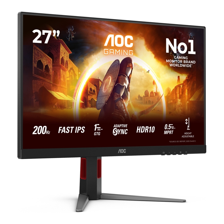 AOC G4 27G4HA monitori 68,6 cm (27") 1920 x 1080 pikseļi Full HD LED Melns, Sarkans – 2