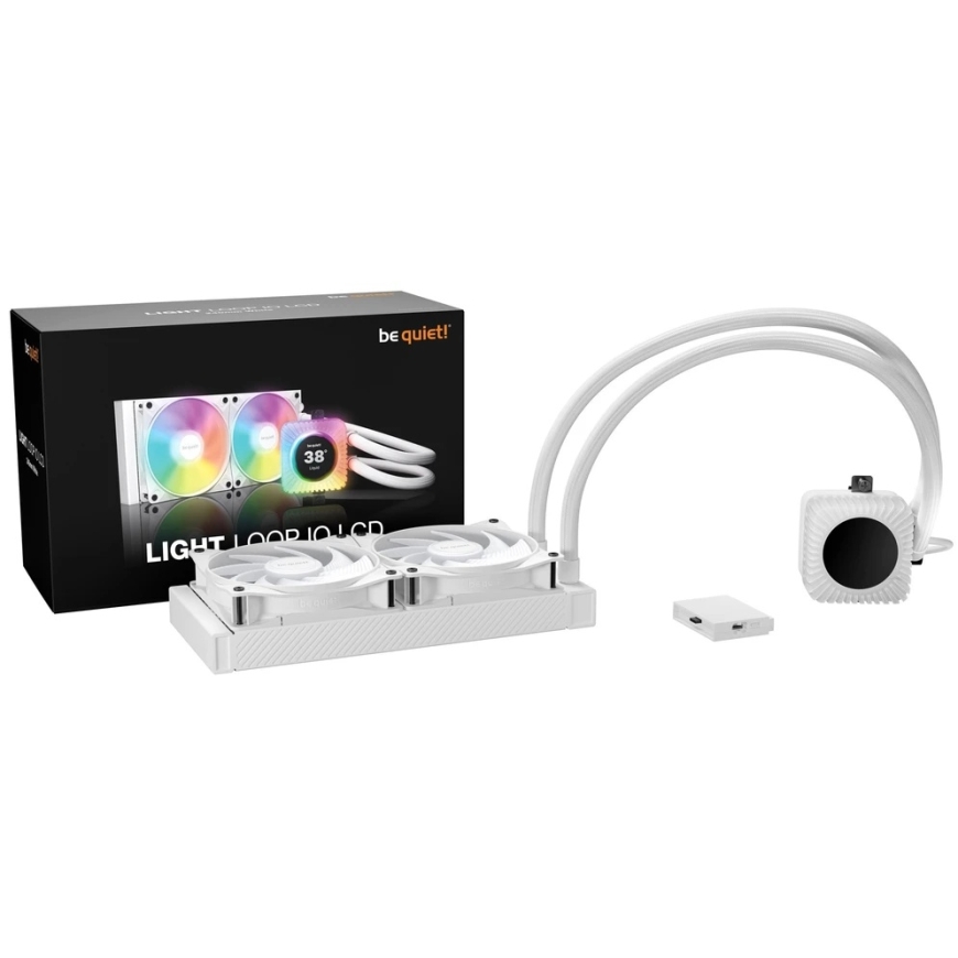 Be quiet! Light Loop IO LCD 240 mm Vandens aušinimas Balta – 5