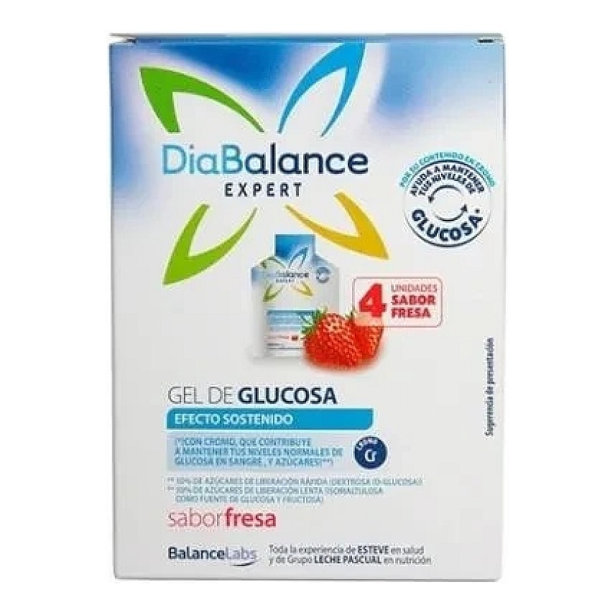 Diabalance Expert Glucose Gel with Long-Lasting Effect, Strawberry 4 Sachets – 2