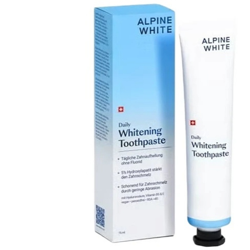 Alpine White Alpine Baltas Daily Whitening dantų pasta kasdieninis balinimas 75 ml