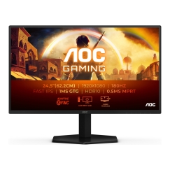 AOC G4 25G42E monitori 62,2 cm (24.5") 1920 x 1080 pikseļi Full HD LED Melns, Sarkans
