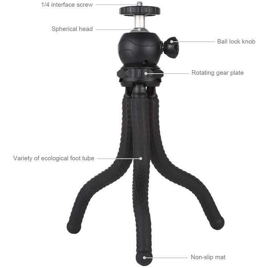 Puluz Mini Octopus statīvs PU435 – 3