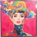 Home4You Kehystetty Kuvat "FAMOUS", 82,5×82,5 cm, "Audrey"