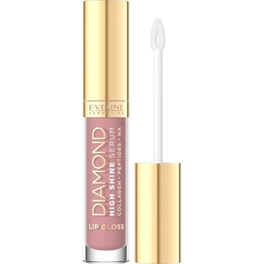 Romnd «Eveline Cosmetics Diamond High Shine Serum» блеск для губ-серум 21 Dusty Rose 5ml – 2