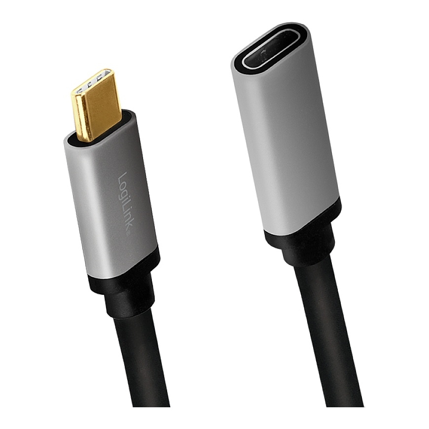 LogiLink CUA0105 USB кабель USB 3.2 Gen 2 (3.1 Gen 2) 0,5 m USB C 10 Gbit/s Черный, Серый – 2