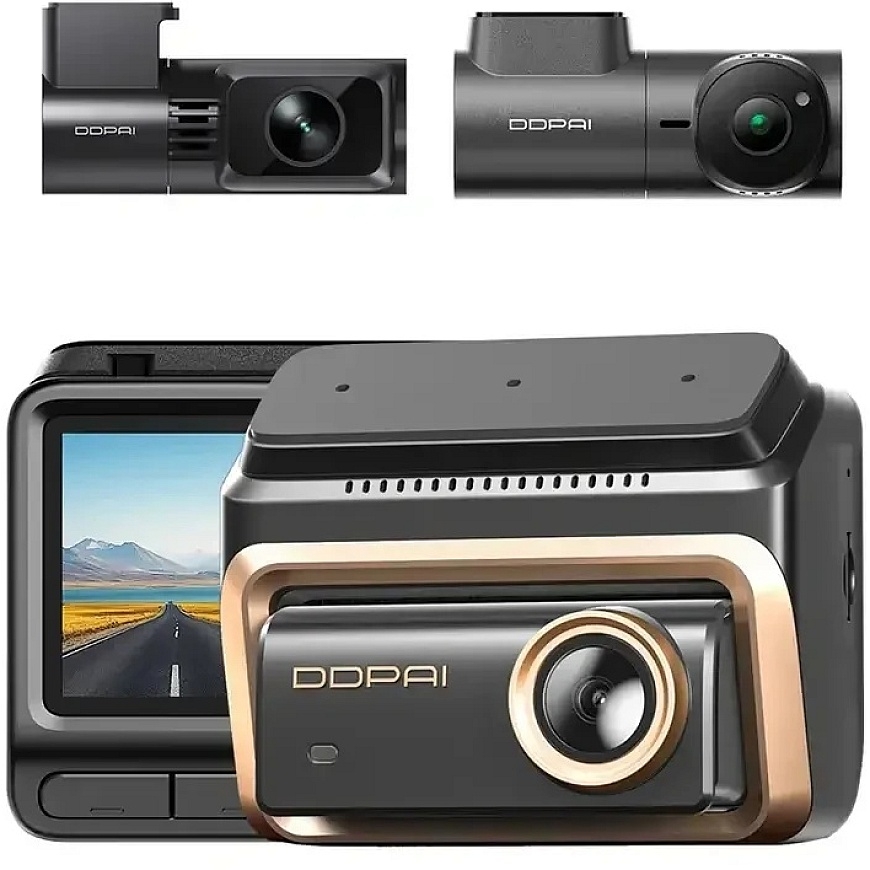 Dash Cam - DDPAI Z90 Master 4K, dual camera, 3 inch display, 5 GHz Wi‑Fi, GNSS