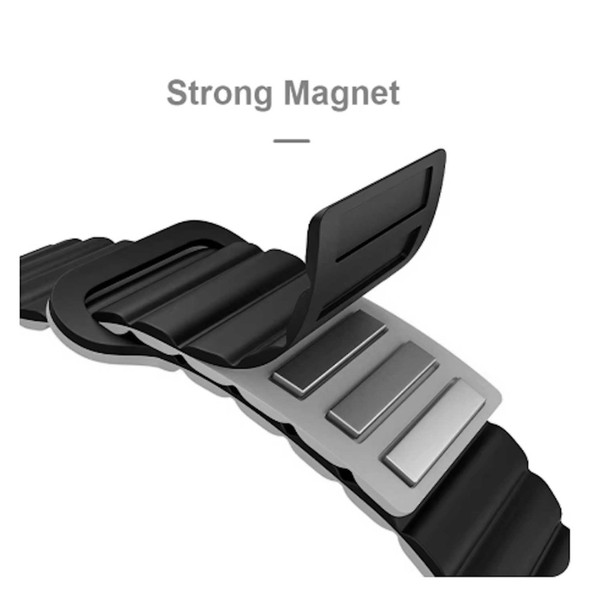 Riff 22mm Universal Loop magnetic silicone strap Blue