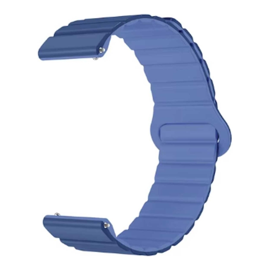 Riff 22mm Universal Loop magnetic silicone strap Blue – 2