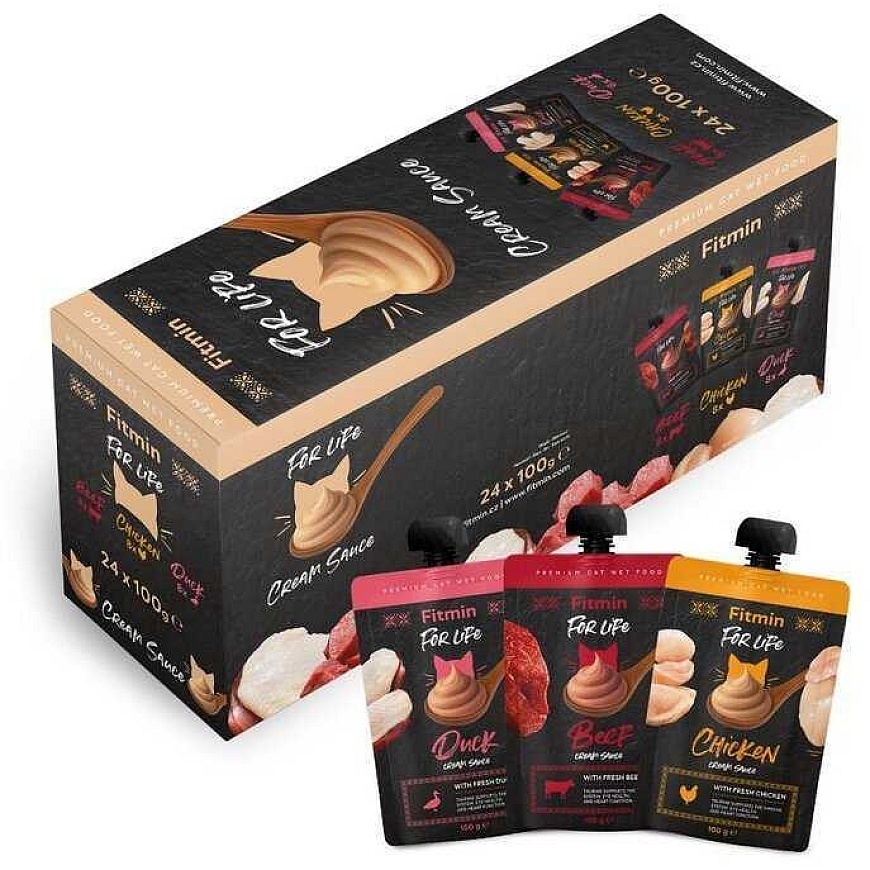 FITMIN Fitmin Fitmin cat For Life cream sauce multipack 24x100g