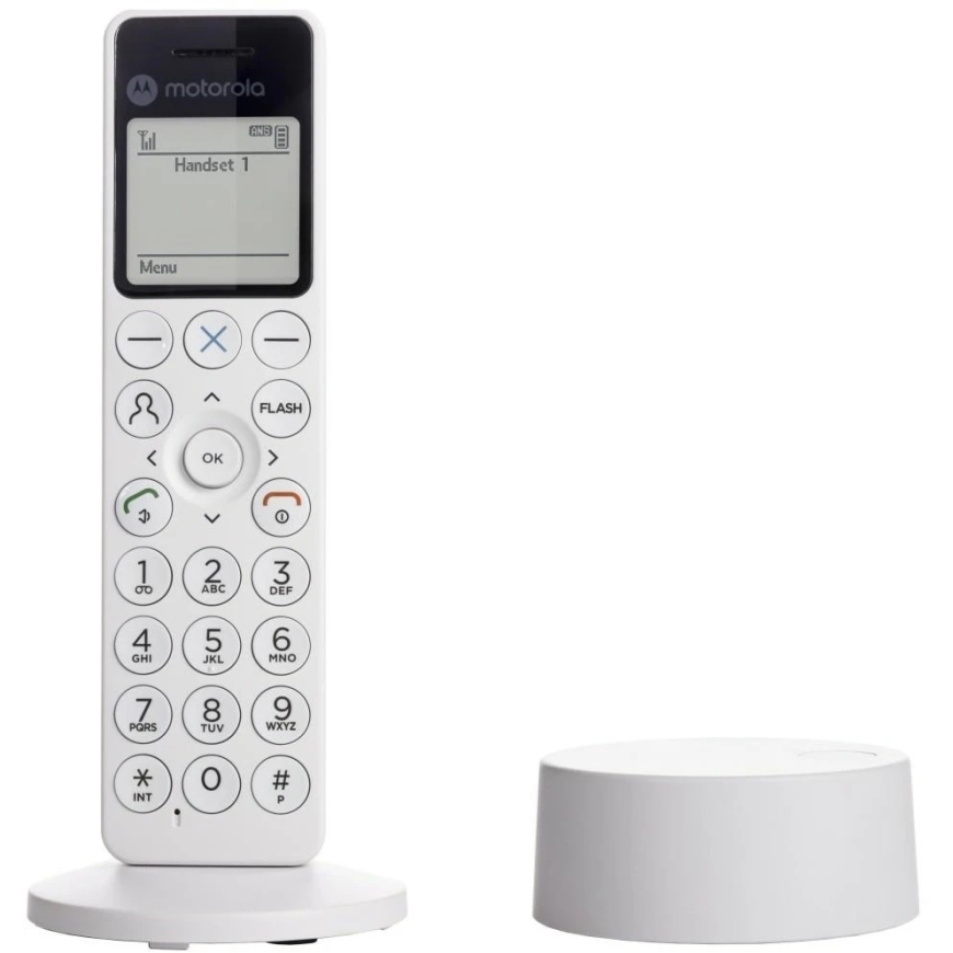 Belaidis fiksuoto ryšio telefonas Motorola DOT411 baltas