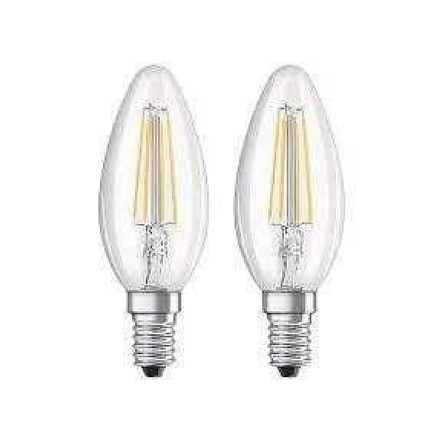 Osram BULB LED B40 4W E14 827 470LM FIL 2vnt