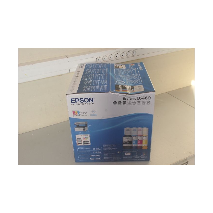 IZPĀRDOTS. EcoTank L6460 tintes drukātājs, daudzfunkcionāls printeris EcoTank L6460, kontaktu attēlu sensors (CIS), 3-in-1, Wi-F