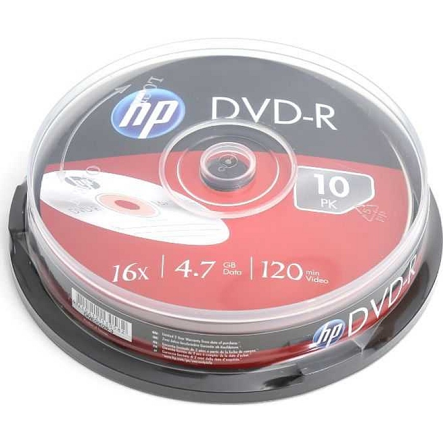 HP DME00026 DVD-R 4.7 GB 16x 10 tk
