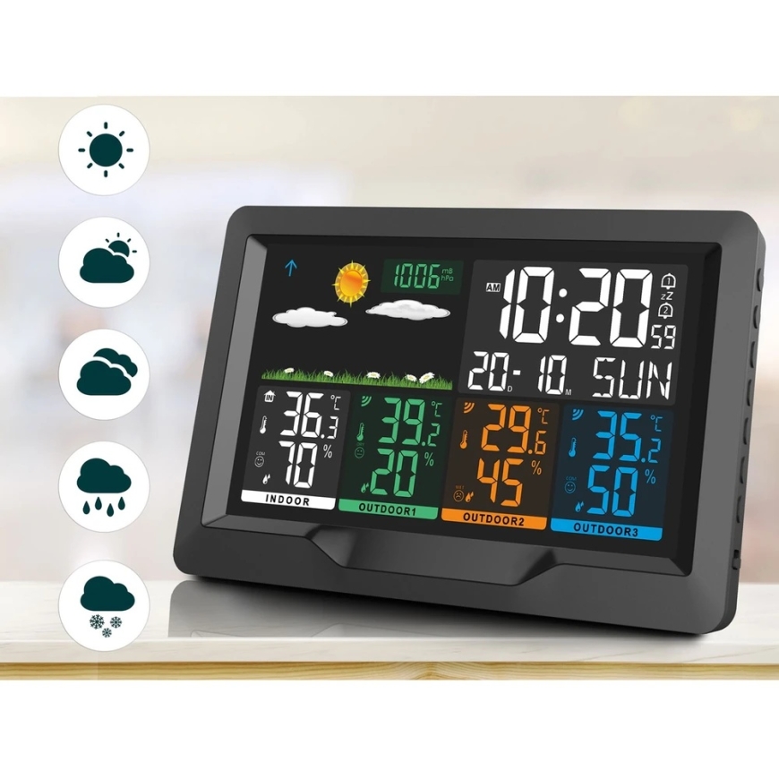 Berdsen Черная метеостанция с экраном BD-904 – 5