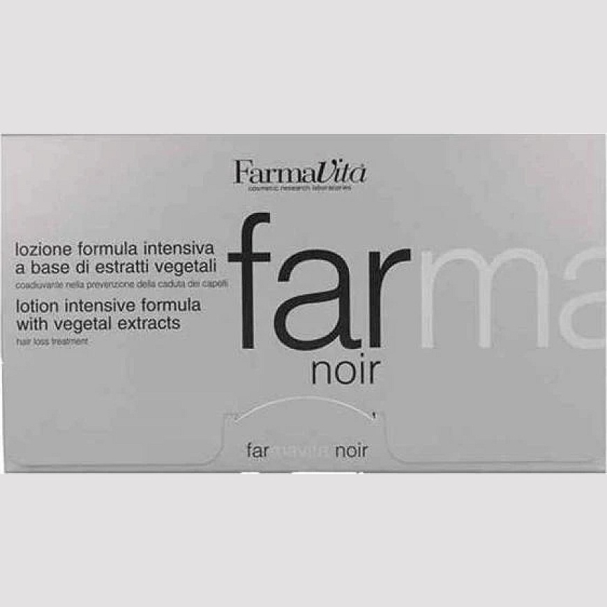 Farmavita Far Noir hiustenlähtöä ja hilsettä vastaan tarkoitettu lotion, 12 x 8 ml – 2