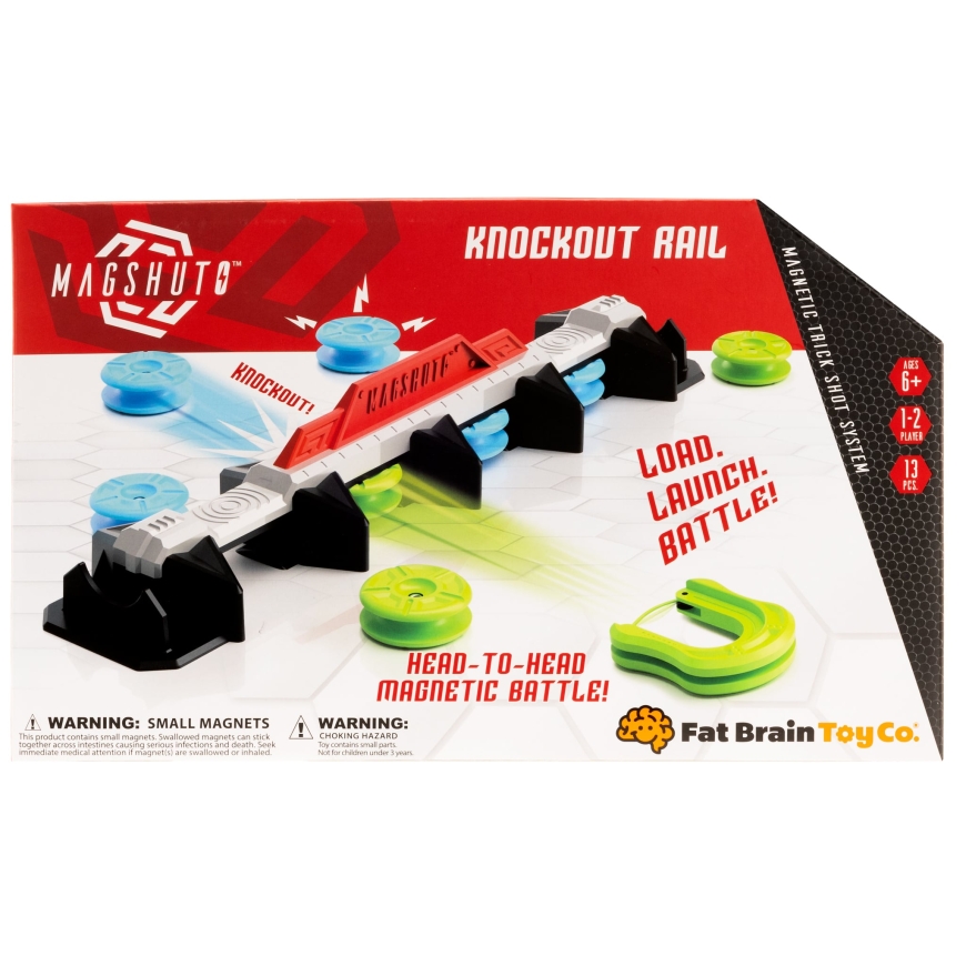Fat Brain Magshuto Knockout Rail magnetinis tikslumo žaidimas