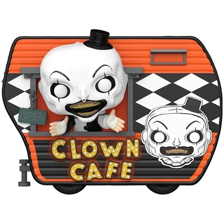 FUNKO POP! Виниловая фигурка: Terrifier 2 - Арт с Клоуном Кафе, ~12.4 см – 2
