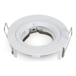 Hanging Lamp GU10 Bulb Frame, V-TAC, Round, Color: Nickel, Φ81 x 34 mm